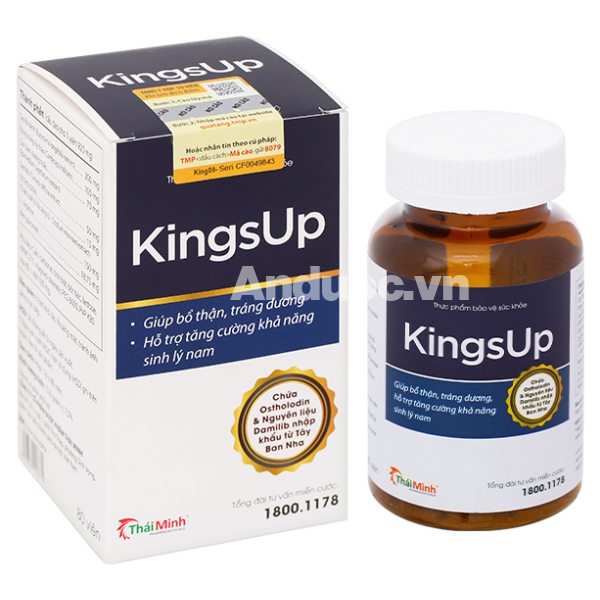 KingsUp giúp bổ thận, tráng dương tăng cường sinh lý nam hộp 80 viên