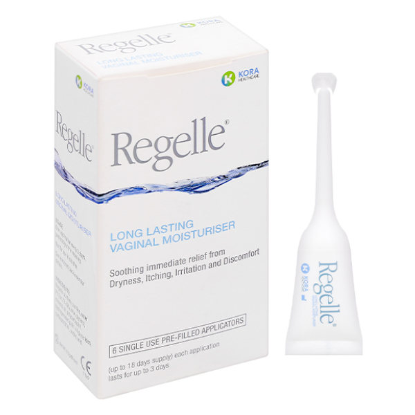 Regelle Gel đặt dưỡng trị khô, ngứa rát âm đạo (6 tuýp x 6.5g)