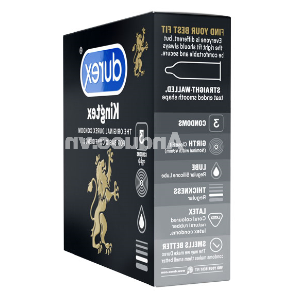 Bao cao su Durex Kingtex ôm sát, vừa vặn 49mm hộp 3 cái
