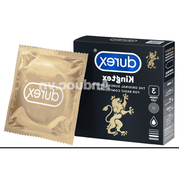 Bao cao su Durex Kingtex ôm sát, vừa vặn 49mm hộp 3 cái