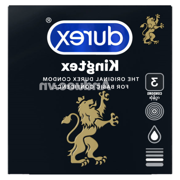 Bao cao su Durex Kingtex ôm sát, vừa vặn 49mm hộp 3 cái