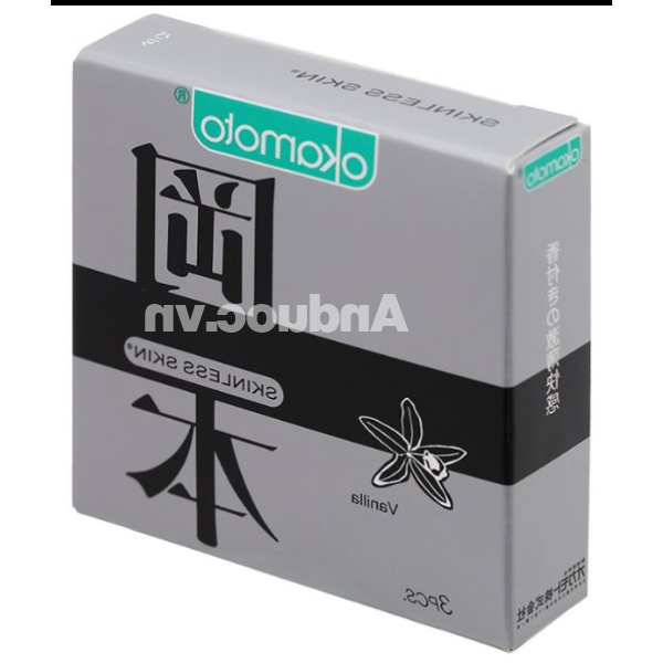 Bao cao su Okamoto Skinless Skin Vanilla 53mm hộp 3 cái