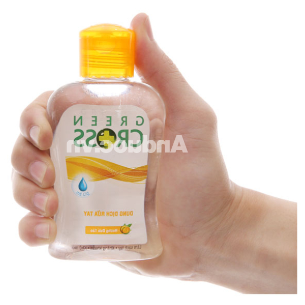 Dung dịch rửa tay Green Cross hương dưa táo kháng khuẩn, khử mùi chai 100ml
