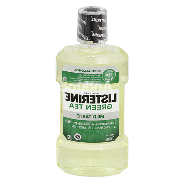 Nước súc miệng Listerine Trà Xanh ngăn ngừa sâu răng chai 750ml