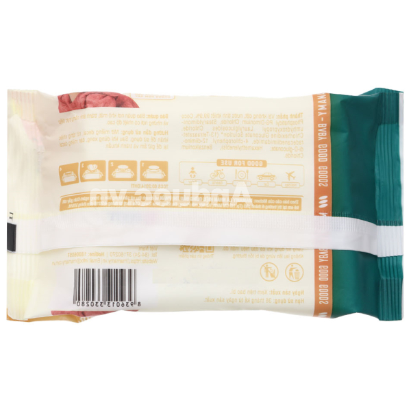 Khăn ướt em bé Mamamy không mùi hương gói 30 miếng