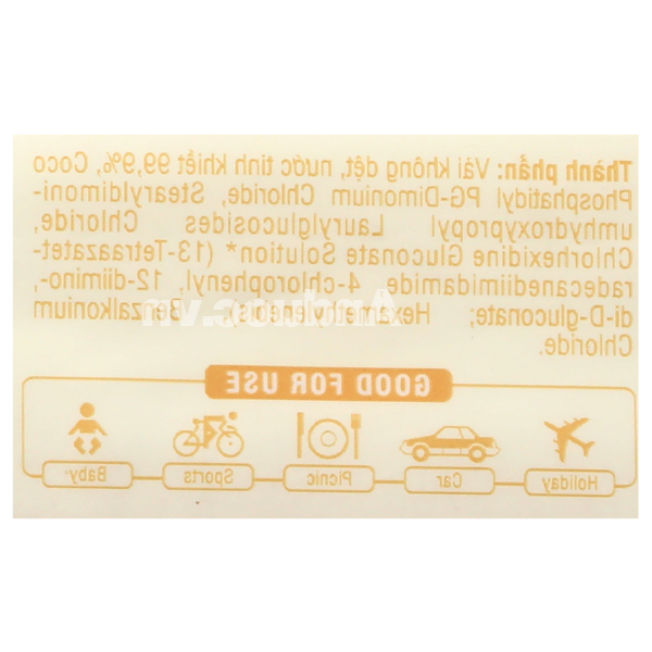 Khăn ướt em bé Mamamy không mùi hương gói 30 miếng