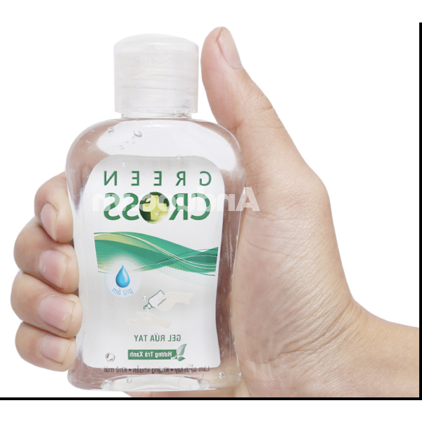 Gel rửa tay khô Green Gross hương trà xanh kháng khuẩn chai 100ml