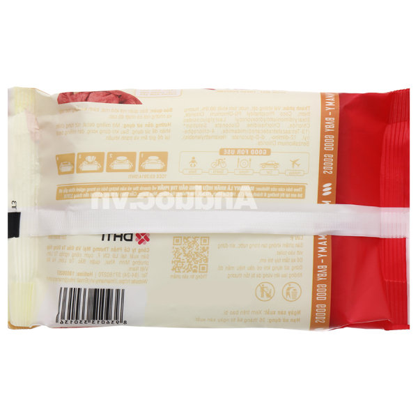 Khăn ướt em bé Mamamy hương thơm mát gói 30 miếng