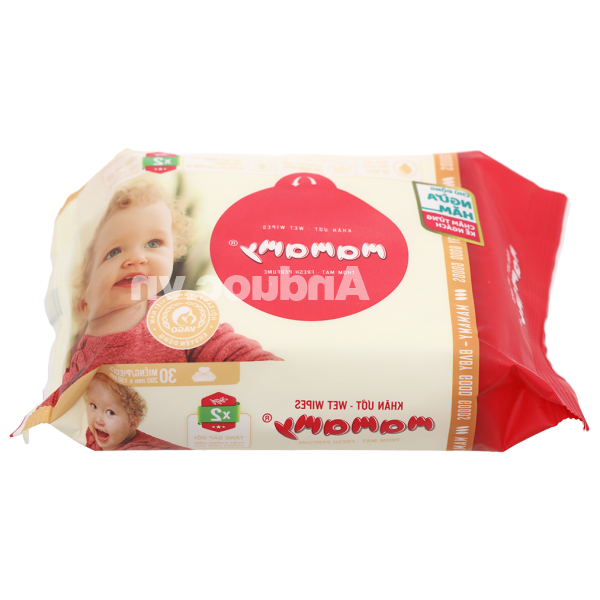 Khăn ướt em bé Mamamy hương thơm mát gói 30 miếng