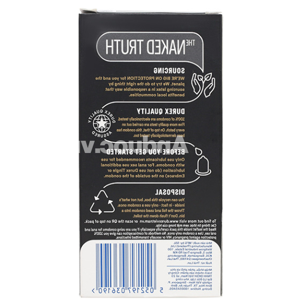 Bao cao su Durex Kingtex ôm sát, vừa vặn 49mm hộp 12 cái