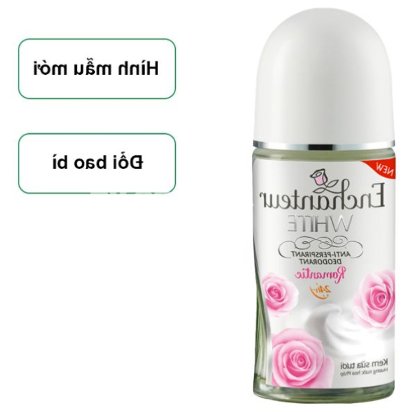 Lăn khử mùi Enchanteur White Romantic da trắng mịn màng chai 50ml
