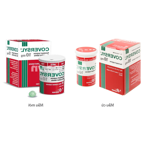 Coversyl 10mg trị tăng huyết áp, bệnh động mạch vành ổn định hộp 30 viên