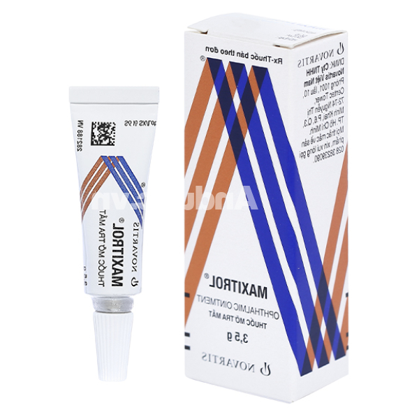 Thuốc mỡ tra mắt Maxitrol trị tình trạng đáp ứng với corticoid ở mắt tuýp 3.5g