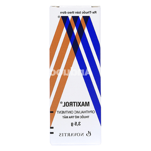 Thuốc mỡ tra mắt Maxitrol trị tình trạng đáp ứng với corticoid ở mắt tuýp 3.5g