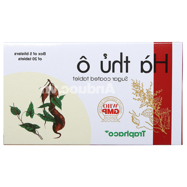 Hà Thủ Ô Traphaco hỗ trợ trị thiếu máu, tóc bạc sớm (5 vỉ x 20 viên)