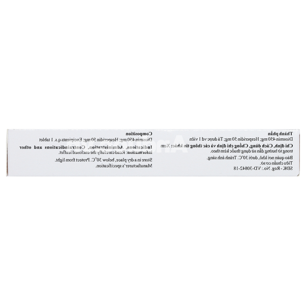 Hasanflon 500trị suy giãn tĩnh mạch, trĩ (2 vỉ x 15 viên)