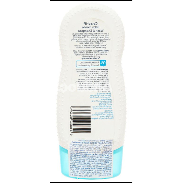 Sữa tắm gội Cetaphil Baby kháng khuẩn, cấp ẩm cho bé chai 230ml