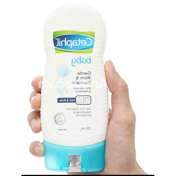 Sữa tắm gội Cetaphil Baby kháng khuẩn, cấp ẩm cho bé chai 230ml