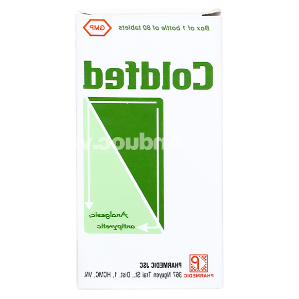 Coldfed trị cảm cúm, cảm lạnh chai 80 viên