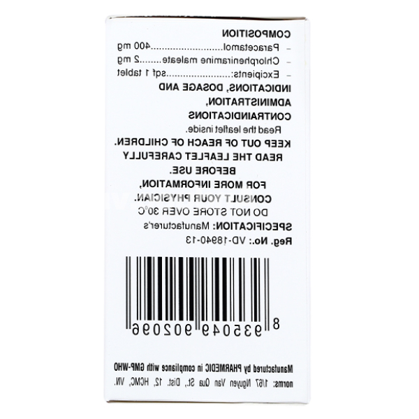 Coldfed trị cảm cúm, cảm lạnh chai 80 viên