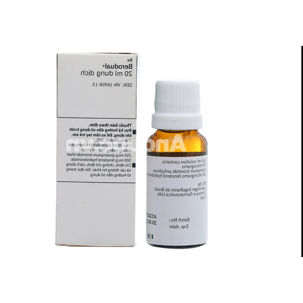 Dung dịch khí dung Berodual trị bệnh tắc nghẽn phổi mãn tính chai 20ml