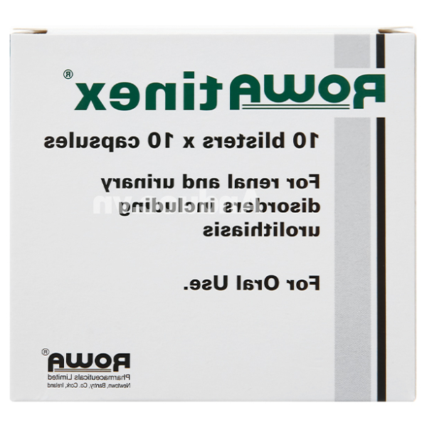 Rowatinex phòng và trị sỏi niệu, sỏi thận (10 vỉ x 10 viên)