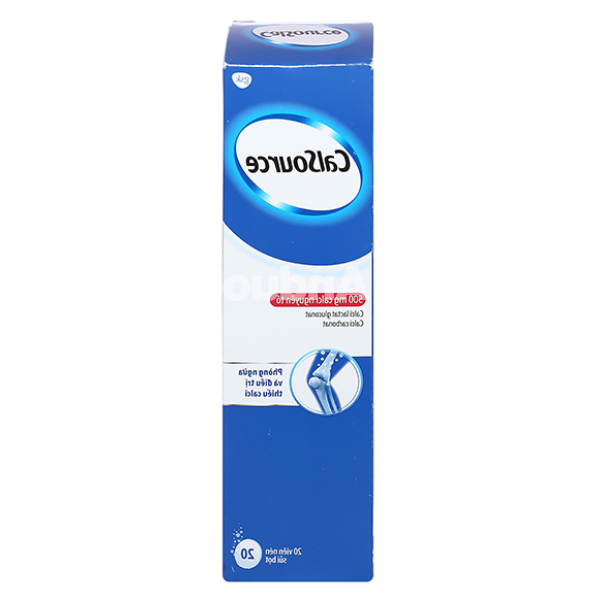 Viên nén sủi bọt CalSource bổ sung canxi tuýp 20 viên