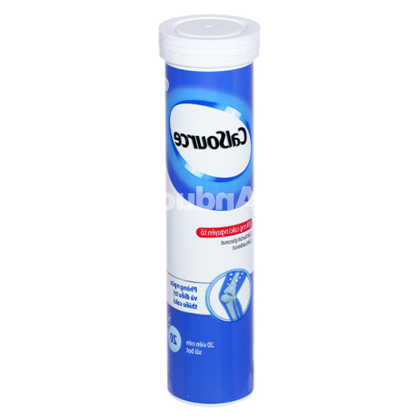Viên nén sủi bọt CalSource bổ sung canxi tuýp 20 viên