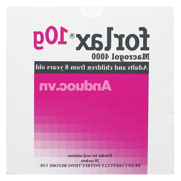 Bột pha dung dịch uống Forlax 10g trị táo bón hộp 20 gói