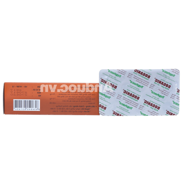 Boganic hỗ trợ trị suy giảm chức năng gan, viêm gan (5 vỉ x 20 viên)