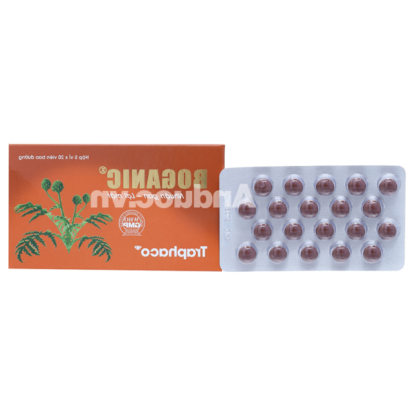 Boganic hỗ trợ trị suy giảm chức năng gan, viêm gan (5 vỉ x 20 viên)