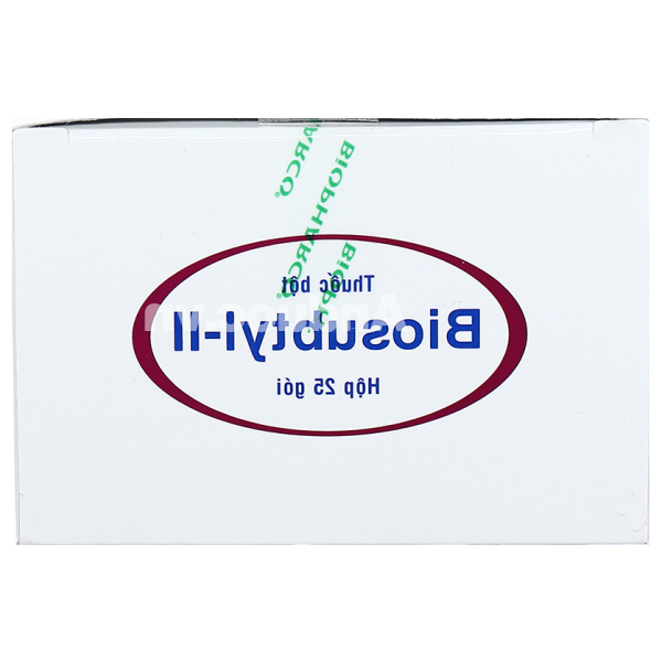 Bột men vi sinh Biosubtyl-II trị tiêu chảy, viêm ruột cấp và mạn tính (25 gói x 1g)