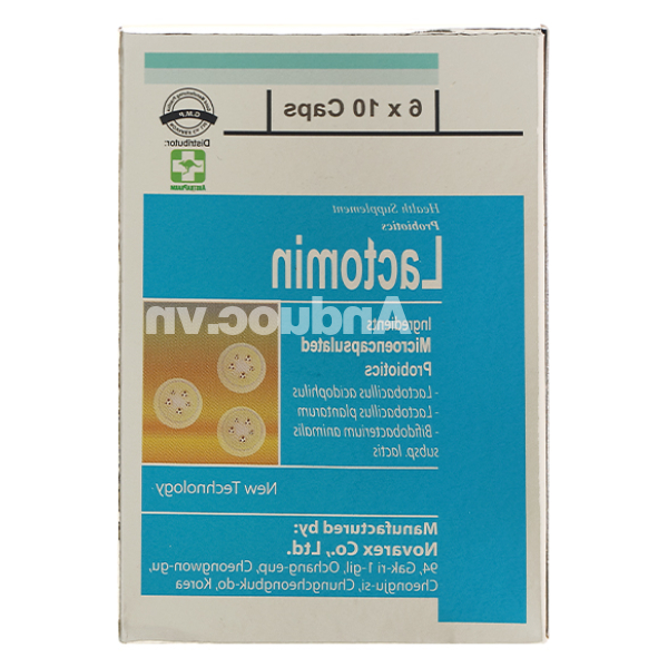 Men vi sinh Lactomin bổ sung lợi khuẩn hộp 60 viên