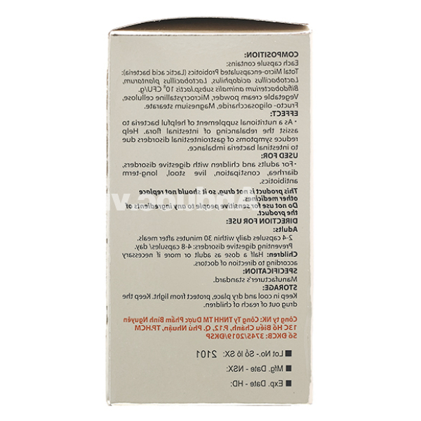 Men vi sinh Lactomin bổ sung lợi khuẩn hộp 60 viên