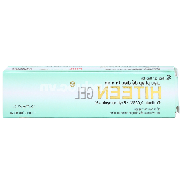 Hiteen Gel trị mụn trứng cá tuýp 10g