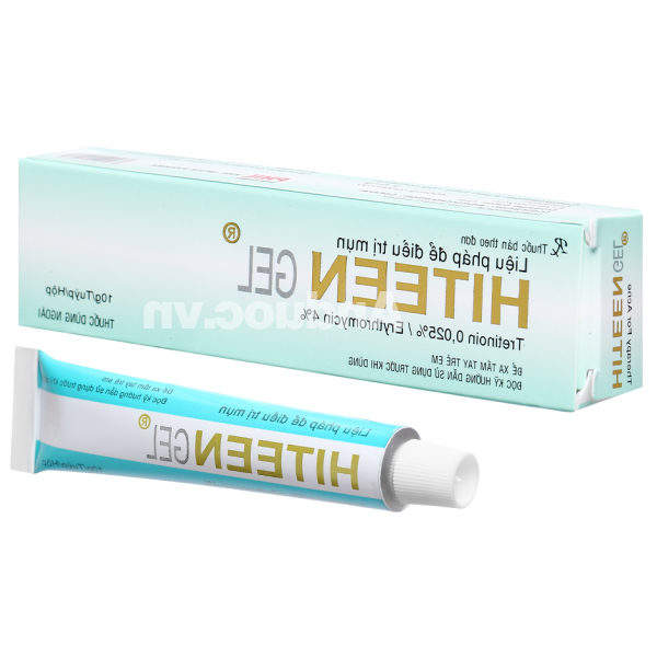 Hiteen Gel trị mụn trứng cá tuýp 10g
