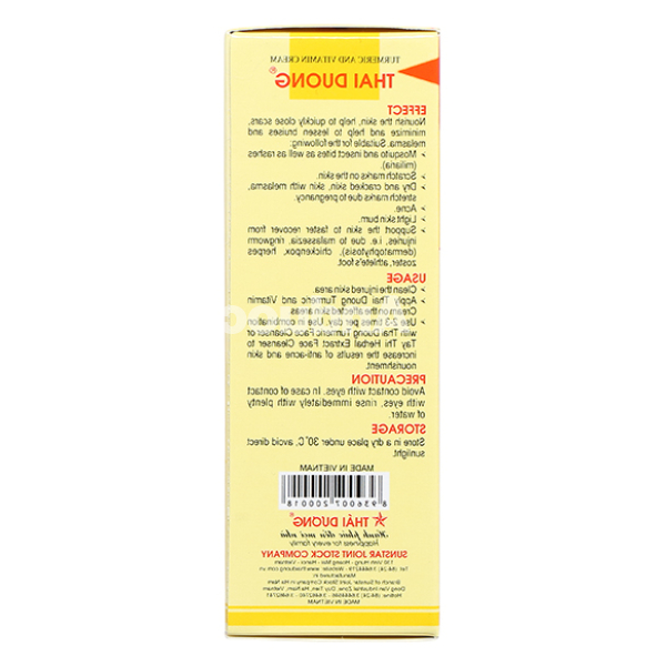 Kem nghệ Thái Dương nhanh liền sẹo, mờ thâm tuýp 20g