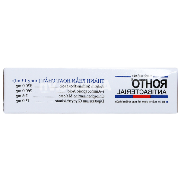 Dung dịch nhỏ mắt Rohto Antibacterial trị lẹo mắt, viêm kết mạc mắt chai 13ml
