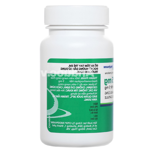Dexipharm 5mg trị ho khan, ho do kích ứng lọ 200 viên