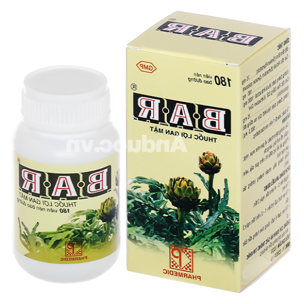 Bar hỗ trợ bệnh lý về gan, nhuận tràng lọ 180 viên