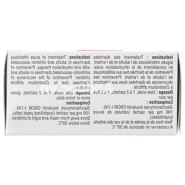 Bột pha hỗn dịch uống Bioflora 100mg ngừa và điều trị tiêu chảy hộp 20 gói