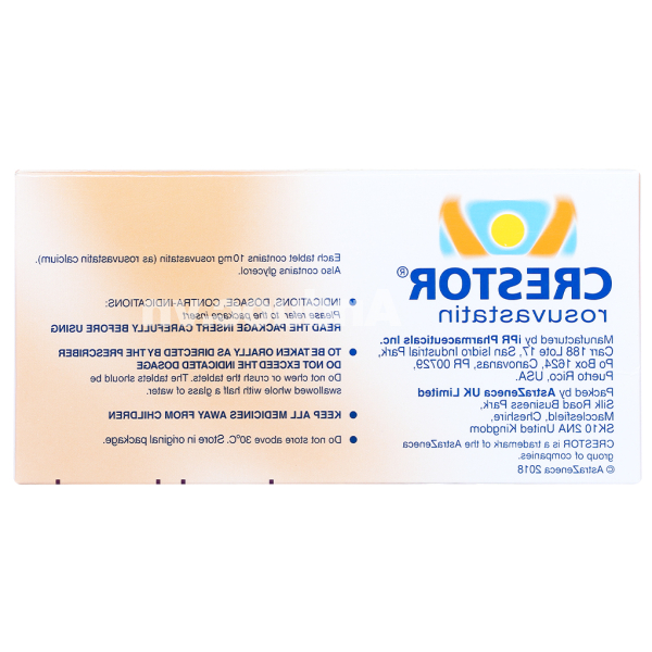 Crestor 10mg trị rối loạn mỡ máu (2 vỉ x 14 viên)