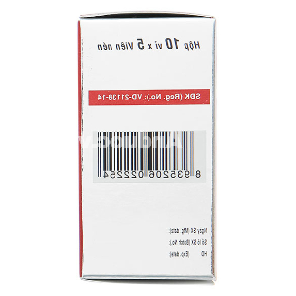 Hapacol 650 giảm đau, hạ sốt (10 vỉ x 5 viên)