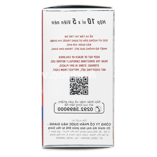 Hapacol 650 giảm đau, hạ sốt (10 vỉ x 5 viên)