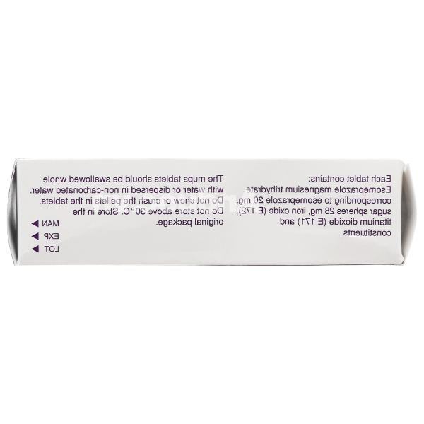 Nexium Mups 20mg trị trào ngược dạ dày, thực quản (2 vỉ x 7 viên)