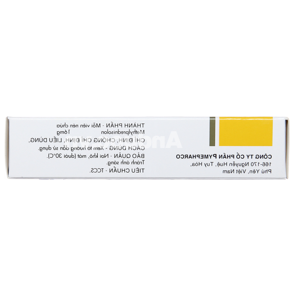 Menison 16mg thuốc kháng viêm, ức chế miễn dịch (3 vỉ x 10 viên)