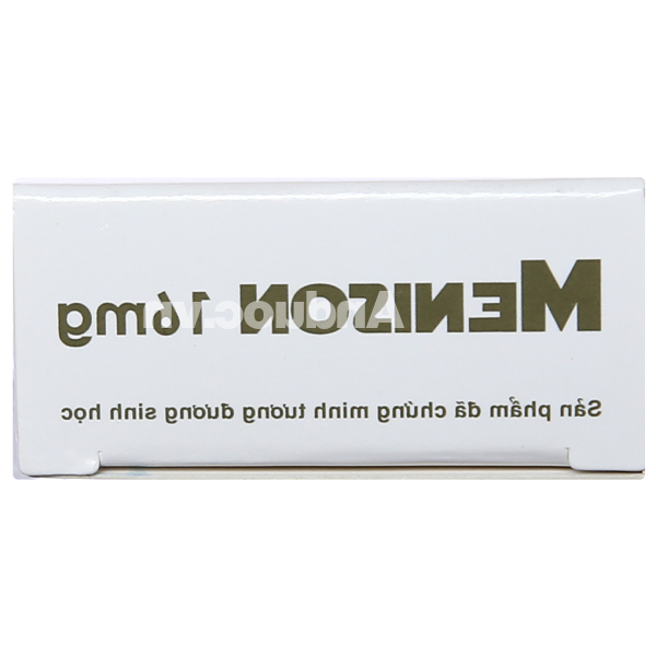 Menison 16mg thuốc kháng viêm, ức chế miễn dịch (3 vỉ x 10 viên)