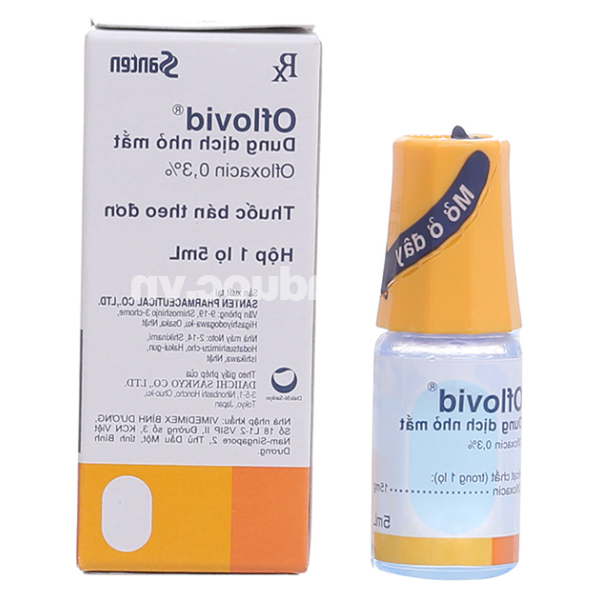 Dung dịch nhỏ mắt Oflovid 0.3% trị nhiễm khuẩn mắt chai 5ml