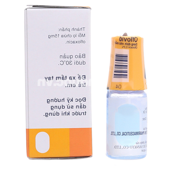 Dung dịch nhỏ mắt Oflovid 0.3% trị nhiễm khuẩn mắt chai 5ml