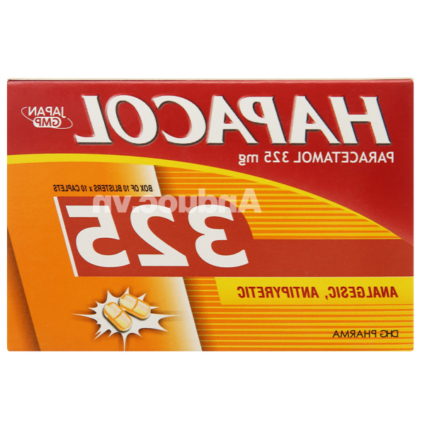 Hapacol 325 giảm đau, hạ sốt (10 vỉ x 10 viên)